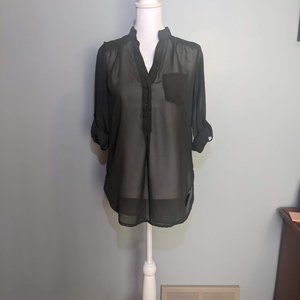 Truth Sheer Green Hi-Low Top